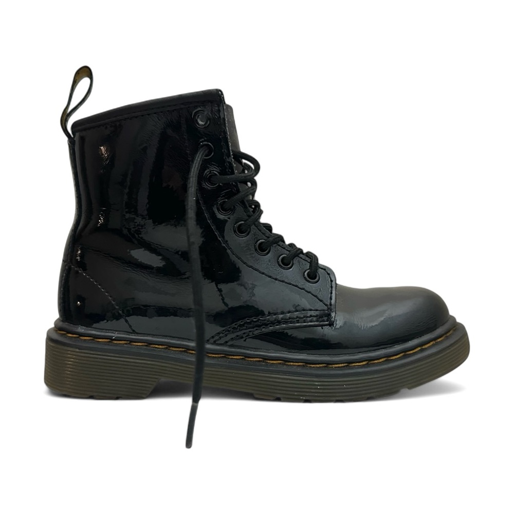 Dr. Martens Junior 1460 Patent Leather Lace Up Boots